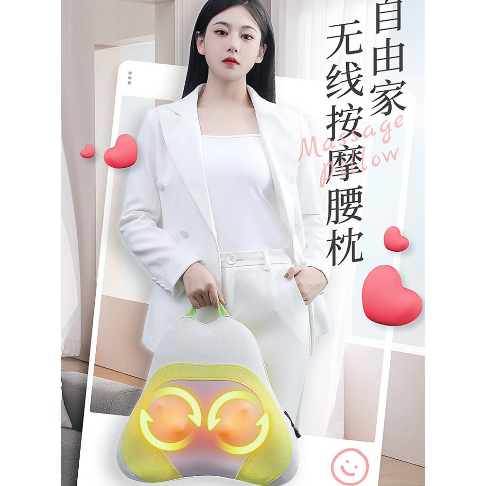 电动按摩器家用揉捏靠垫背部腰部颈部多功能全身按摩仪热敷按摩枕