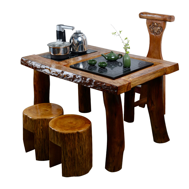 阳台茶桌茶台实木茶桌椅组合新中式禅意家用一体功夫小型原木,橡塑材料及制品,亚克力棒,淘宝优惠券,粉丝福利购,淘宝优惠卷