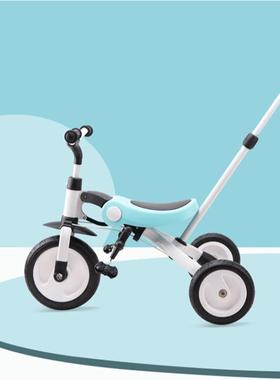 nadle/纳豆儿童三轮车手推车2-3-6岁自行车轻便折叠脚踏车儿童车