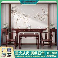 新中式中堂六件套全实木仿古客厅供桌条案神台四件套太师椅八仙桌