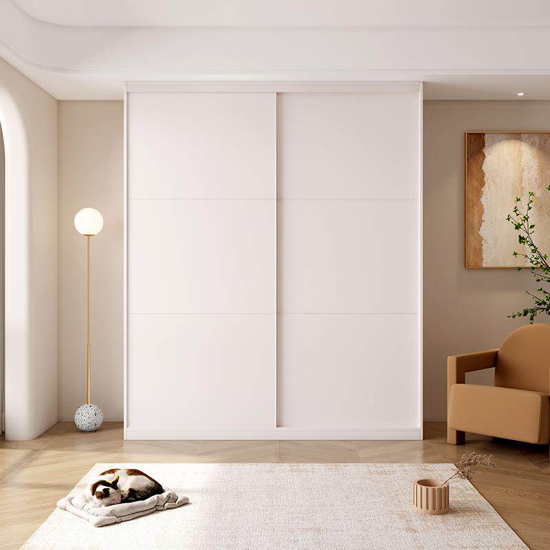 KBQ1推拉门衣柜家用卧室衣帽间移门简易儿童实木柜子一门到顶衣橱