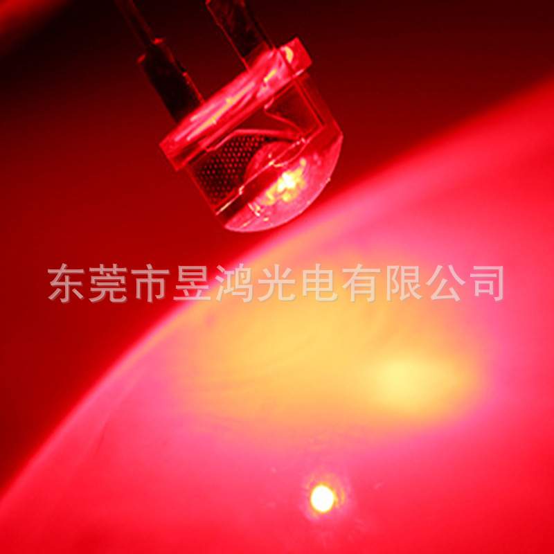 f8 8mm草帽0.25w 0.5w白发红蓝绿黄暖白光led灯珠发光二极管