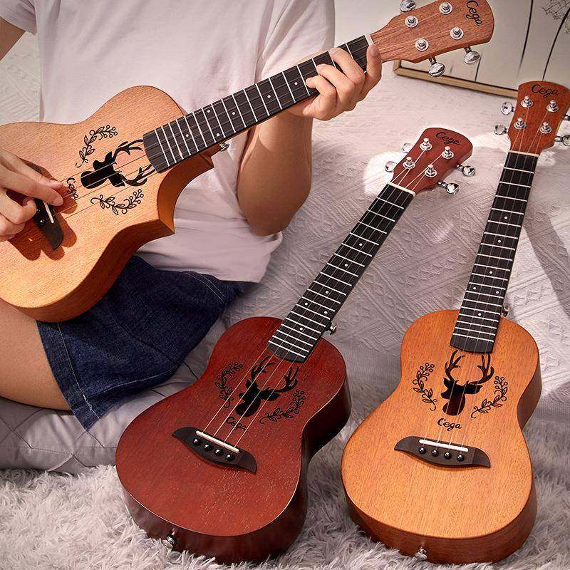尤克里里23英寸初学者单板ukulele21英寸乌克里里小吉他乐器