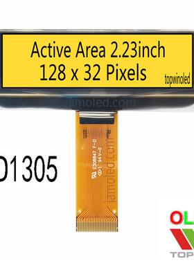 2.23英寸oled液晶显示黄色光2832ASYCG15点阵屏黄底黑字拓微省电