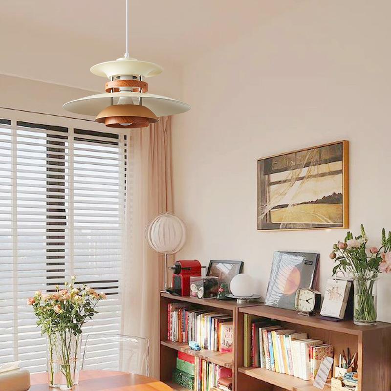 网红风丹麦吊灯日式设计师高档奶油风复古餐厅吧台PH5吊灯