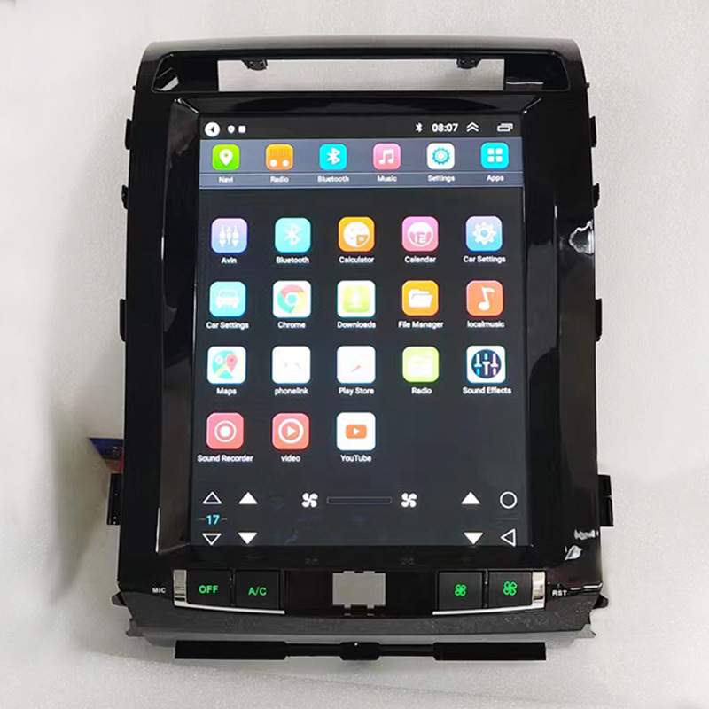 适用于丰田酷路泽Toyota Land Cruiser LC200 08-15中控竖屏导航