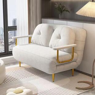 新款沙发床双人折叠沙发小户型两用奶油风沙发客厅猫抓布单人沙发