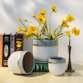 花盆陶瓷特价 新疆 包邮 清仓北欧简约大号特大号带托盘绿萝吊兰阳台