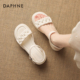 女春夏季 2026新款 一字带露趾沙滩女鞋 达芙妮厚底凉鞋 巨好看凉单鞋