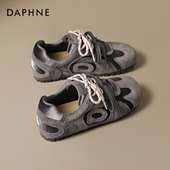 女2026新款 秋冬复古运动鞋 子平底板鞋 达芙妮芭蕾风德训鞋 休闲女鞋