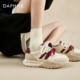 女秋季 子运动鞋 2026新款 达芙妮厚底老爹鞋 阿甘德训鞋 休闲女鞋 女款