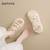 女2026新款 夏季 外穿厚底沙滩凉拖鞋 达芙妮罗马凉鞋 绝美不累脚女鞋