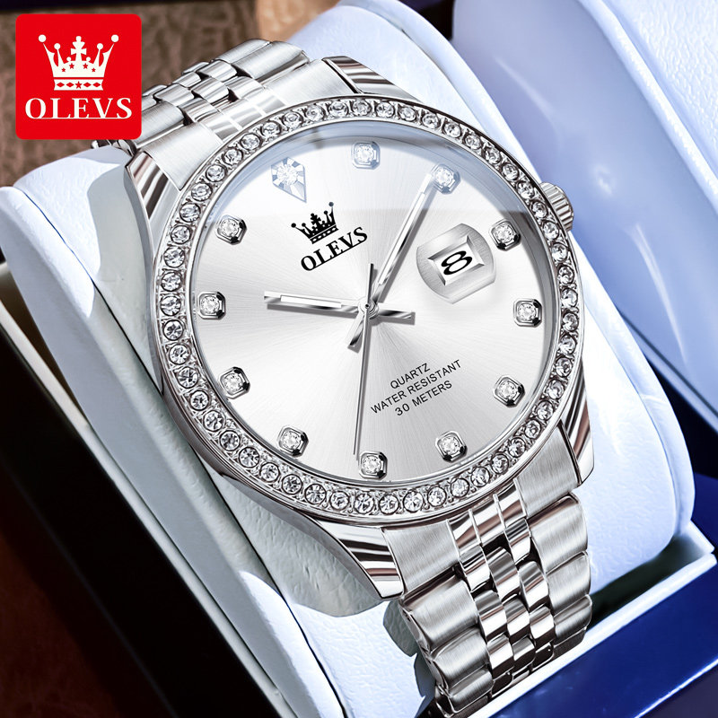 26新款正品罗西尼手表男士全自动机械石英表防水夜光时尚潮流腕表