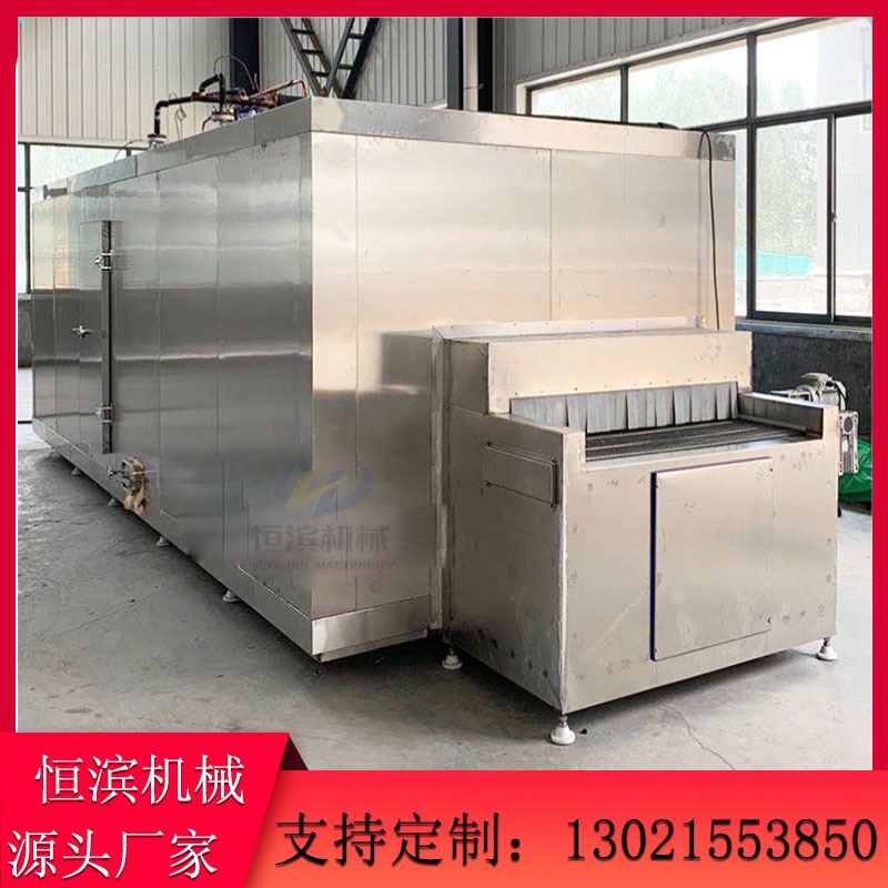 水饺云吞极速冷冻速冻机 连续作业牛肉丸鱼丸速冻机 隧道式速冻机