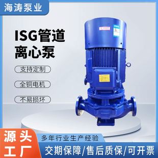 ISG管道离心泵立式 厂家供应污泥污水高压力型铸铁排污泵 化工泵