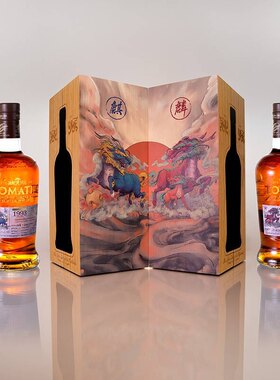 汤玛丁（麒麟套装）单桶单一麦芽威士忌含礼盒+倒酒器
