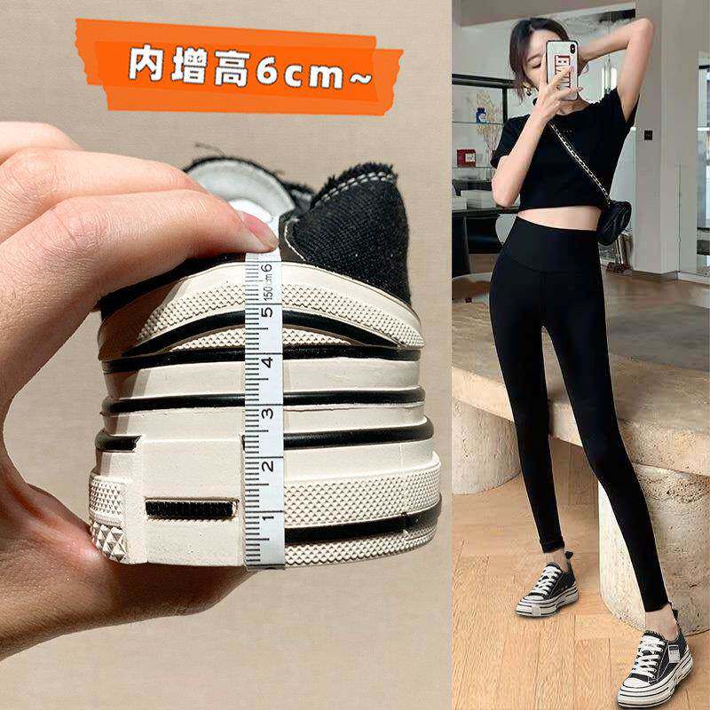 GS889551MROLIO好穿不脚~ 小白鞋累女夏低帮厚底帆布鞋网A红百搭