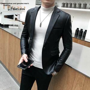 SF Maceau~出口德国~HKO轻奢品质高级皮夹克男士r高品质男.！士夹