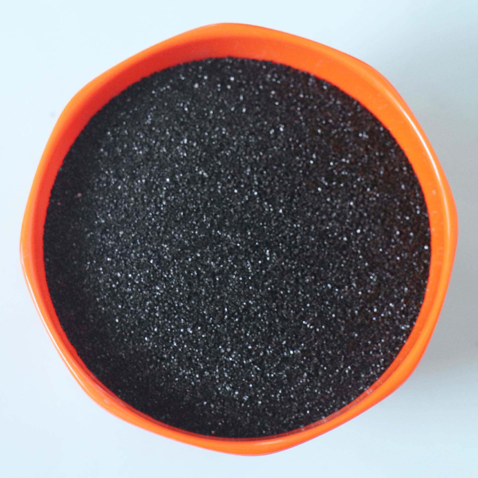 透水砖用亮黑砂 建筑材料鱼缸造景用亮黑砂20-40目 规格齐全亮黑