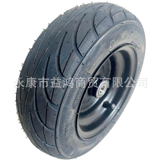 改装电动摩托小小四轮卡丁车配件 10*4.00-6寸真空公路轮胎轮毂
