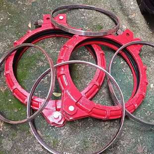 坦安生产卡箍式柔性环型接头 输泥浆管接头 DN325和DN377卡箍接头