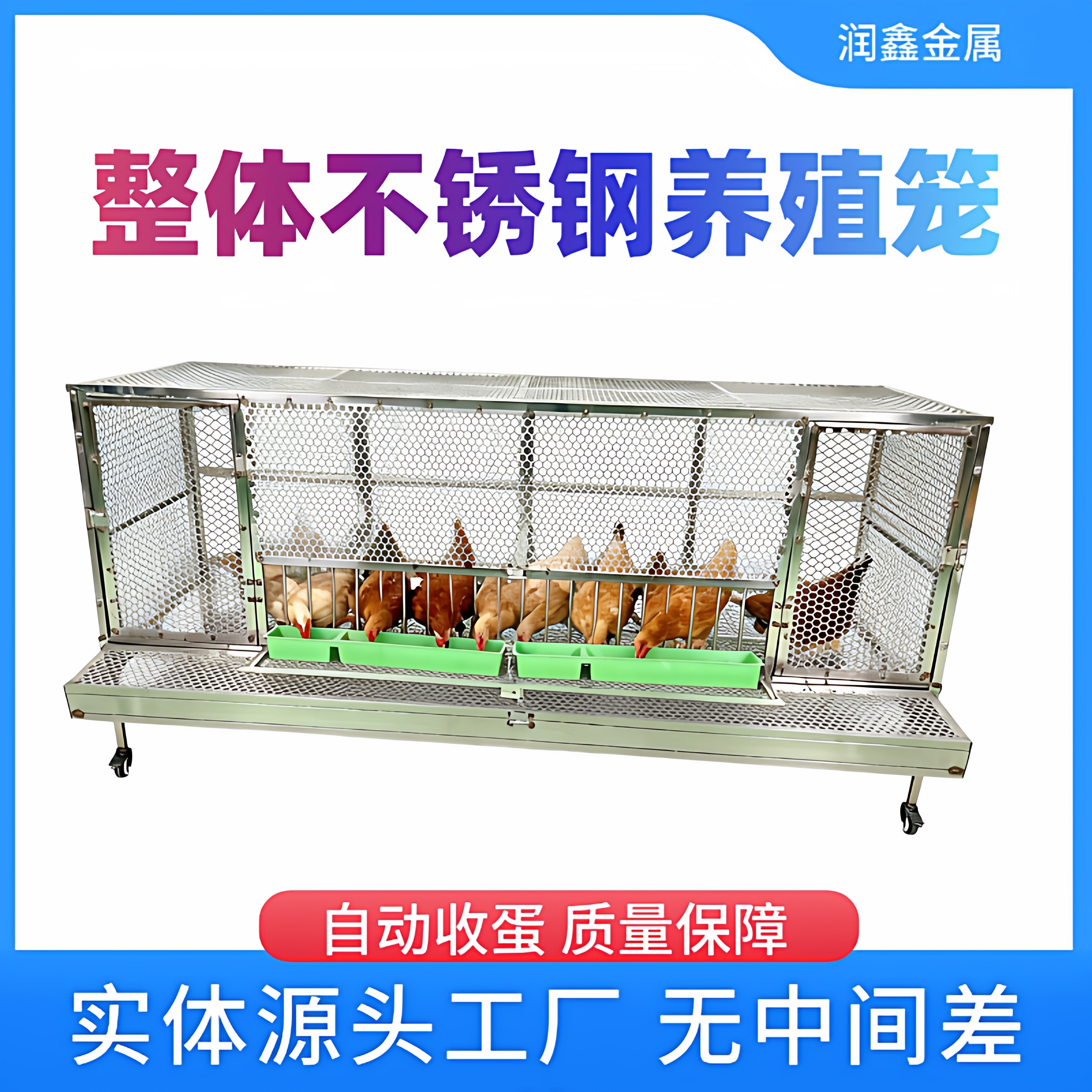 整体不锈钢鸡笼自动收蛋鸡笼特大号家用防鸡啄蛋户外鸡笼防黄鼠狼,畜牧/养殖物资,畜牧/养殖器械,淘宝优惠券,粉丝福利购,淘宝优惠卷