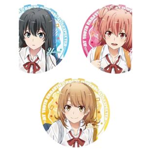 青春恋爱物语雪之下雪乃由比滨结衣动漫周边马口铁日谷底镭射徽章