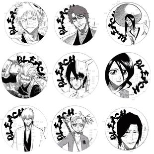 动漫马口铁胸章黑崎一护死神露琪亚市丸银漫画系列吧唧蓝染徽章