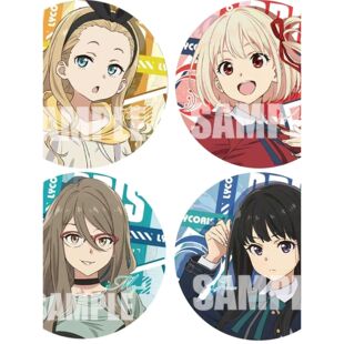 莉可丽丝锦木千束井之上泷奈动漫周边马口铁日谷底镭射碎玻璃徽章