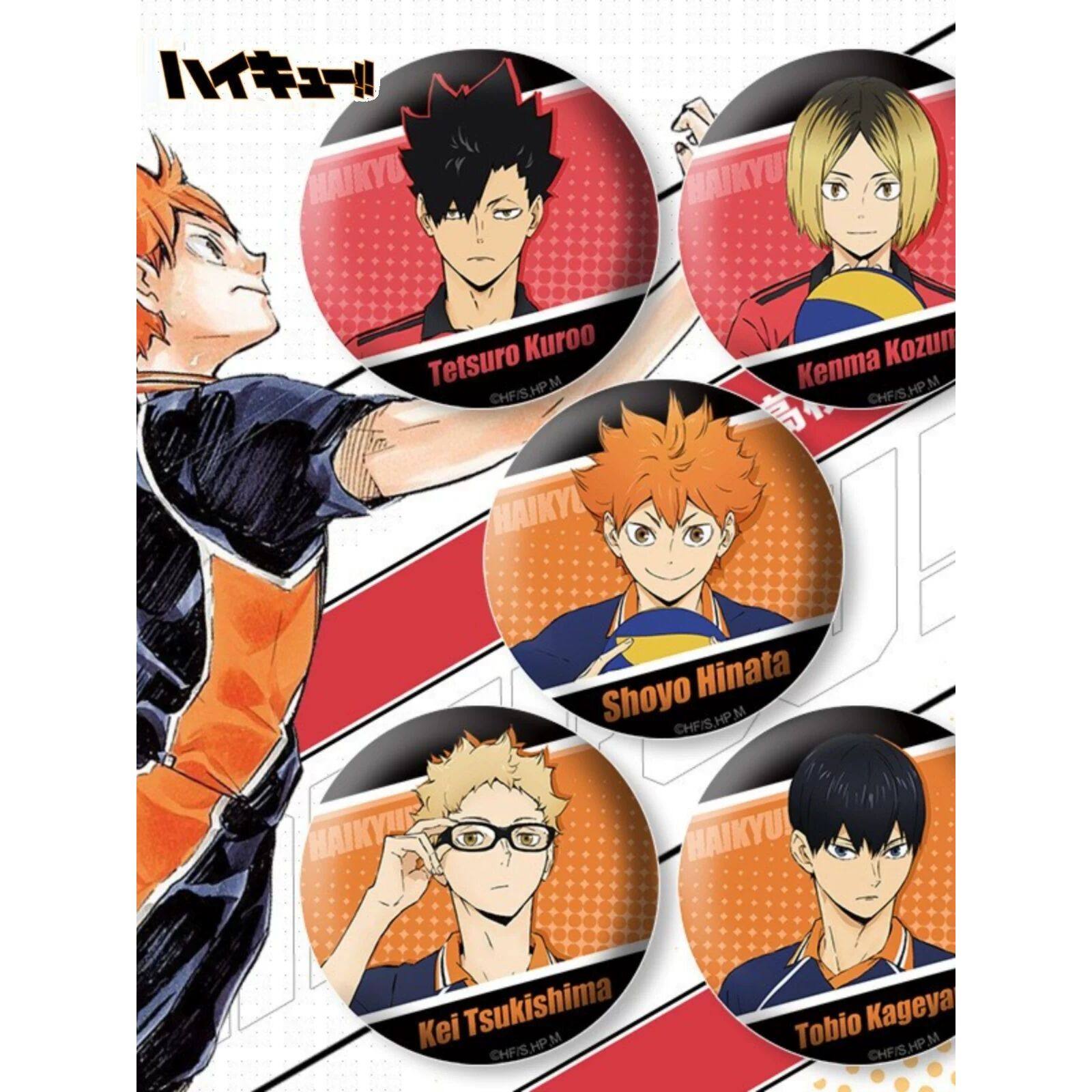 动漫二次元排球吧唧少年徽章日向翔阳影山飞雄月岛周边胸章配饰