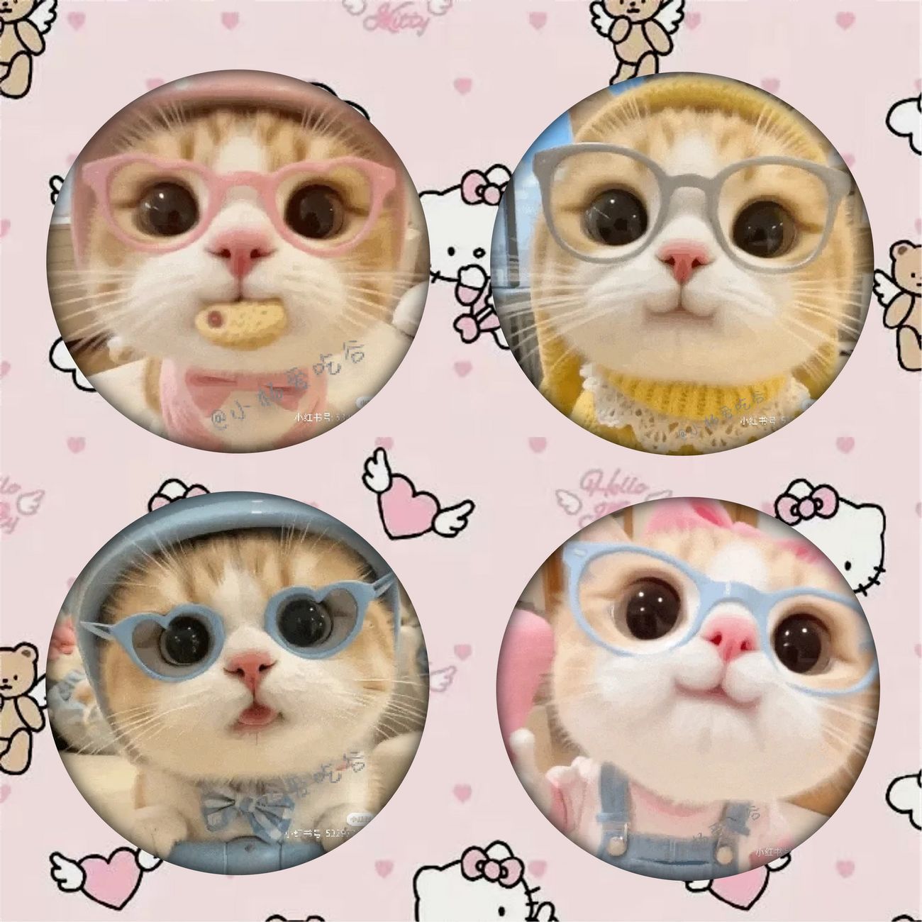原创超可爱治愈系猫咪吧唧徽章学生高颜值书包挂件周边马口铁