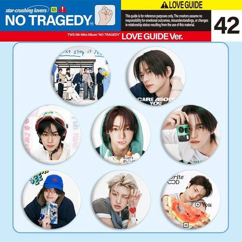 TWS《 NO TRAGEDY》周边吧唧徽章崔英宰谷子韩知勋胸针挂件痛包礼