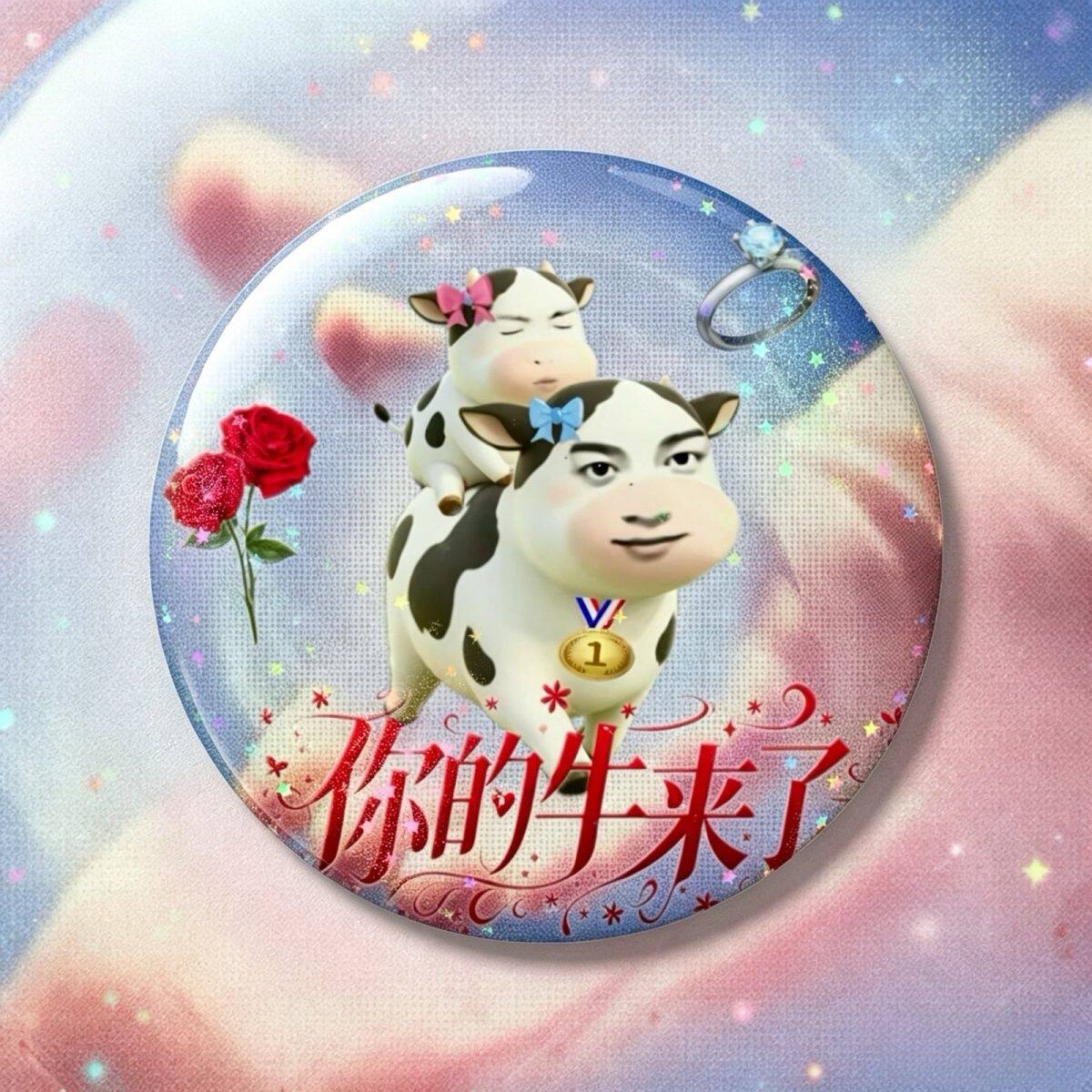 雷朋抽象徽章周边梓渝田栩宁谷子搞怪同人胸针吧唧粉丝应援物料
