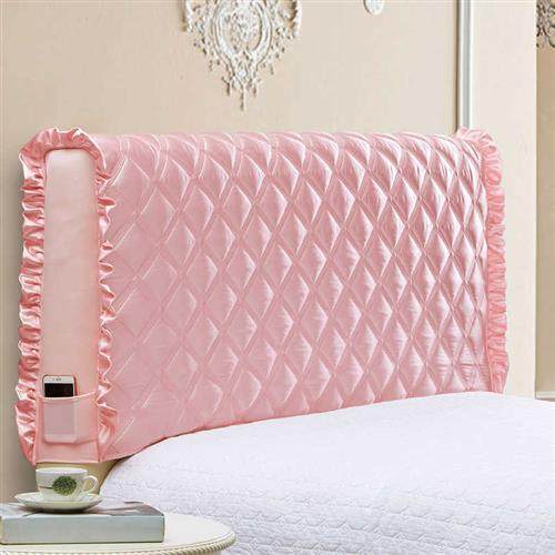 欧苏缦布艺床头罩实木床头套加厚欧式皮床1.5m防尘罩1.8床保护套