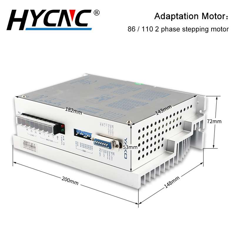 雕刻机步进电机驱动器跨境货源2D811研控两相YKA2811MA雕刻驱动器