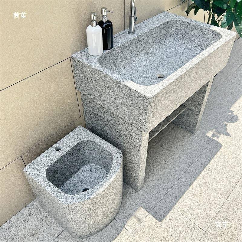 厂家直销家用户手tlznsdy$池用石头盆洗地洗手池池子外洗室菜洗庭