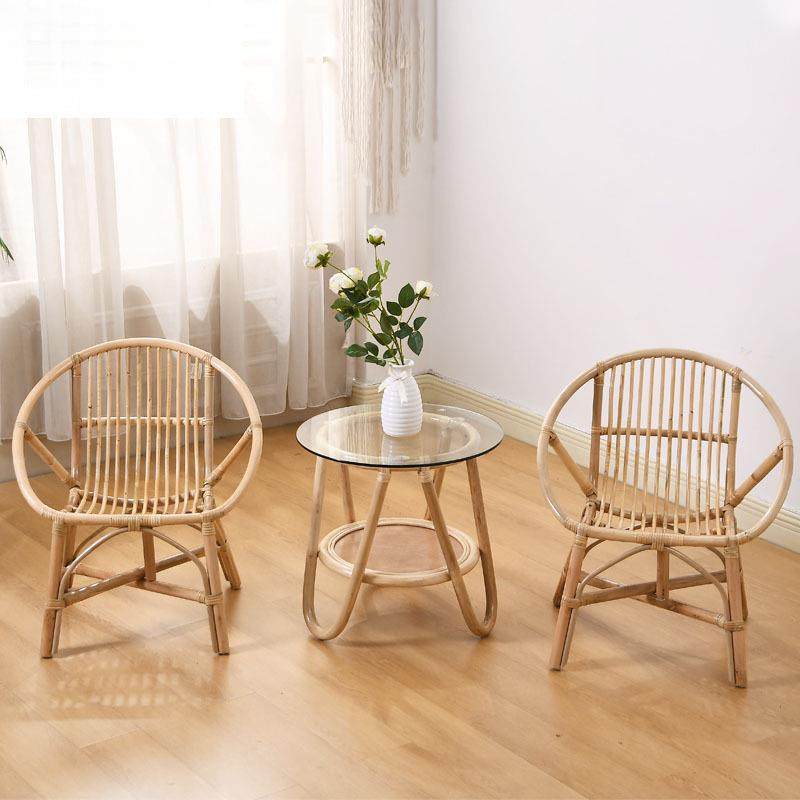 民宿桌椅网红三件套客厅阳台休闲小椅子庭院茶几真藤编椅户外藤椅,住宅家具,桌椅套件,淘宝优惠券,粉丝福利购,淘宝优惠卷