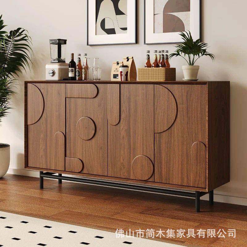 中古风烤漆餐边柜实木入户玄关柜现代简约储物柜靠墙装饰柜茶水柜,住宅家具,餐边柜,淘宝优惠券,粉丝福利购,淘宝优惠卷