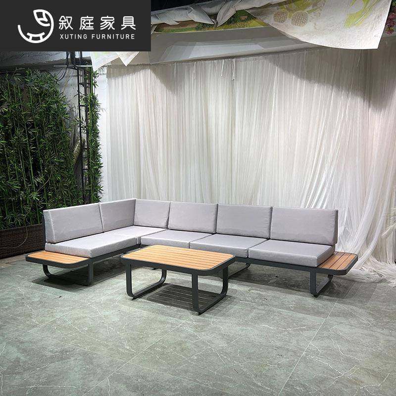 户外休闲实木沙发别墅庭院酒店民宿防水防晒露天阳台花园家具组合,住宅家具,户外沙发,淘宝优惠券,粉丝福利购,淘宝优惠卷