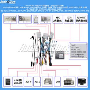 LHL-1171#线材 安卓中控大屏电源线 适用21-23款Duster高配带大屏