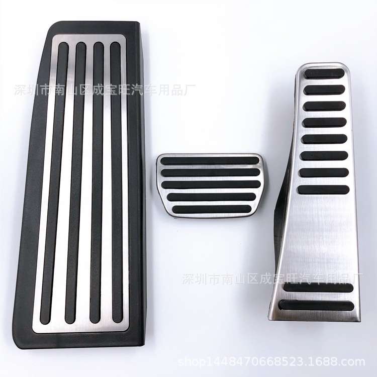 适用沃尔沃17-22款XC60油门踏板改装防滑金属装饰刹车休息脚踏板