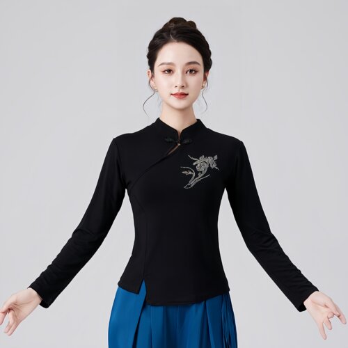 舞蹈练功服中式旗袍女跳舞练功裤