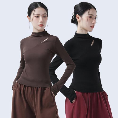 舞蹈上衣跳舞长袖新款形体练功服