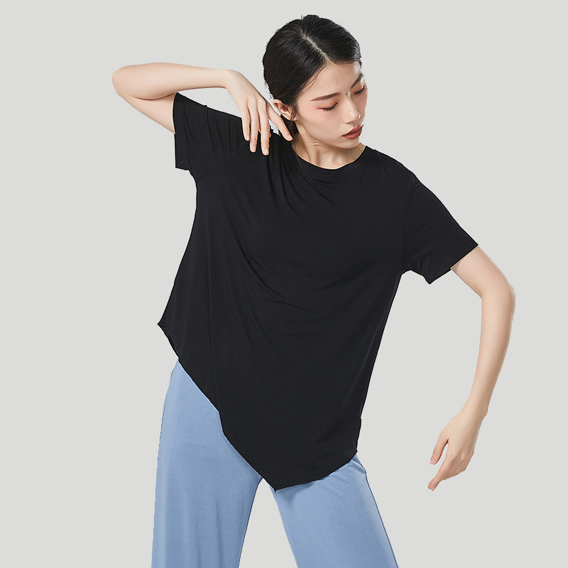 舞蹈练功服上衣宽松莫代尔形体服