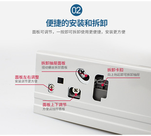 B6J1dtc骑马抽阻尼抽屉轨道金属豪华橱房柜门抽屉低中帮高帮