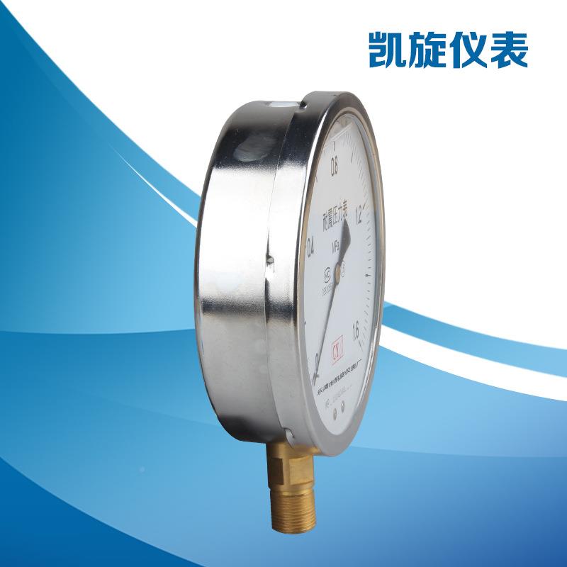 厂家应YN150充油抗震压力表供 真气压油YN150压空水压负压表