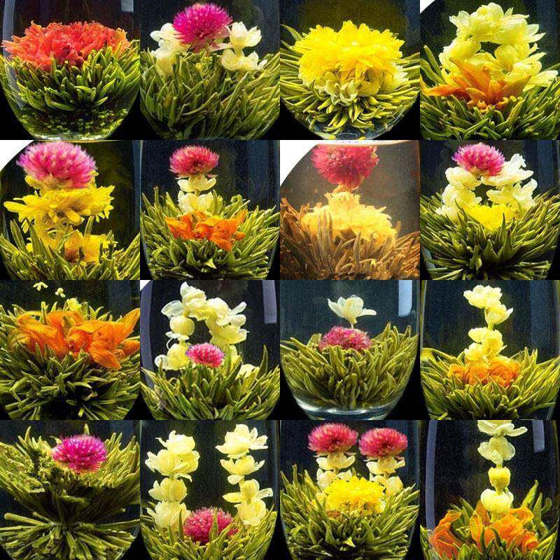 艺术茶手工花茶球组合款 遇水开花茶礼500克装 1斤约65颗花草茶