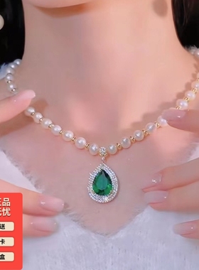珍珠项链3.8节高档送妈妈礼物