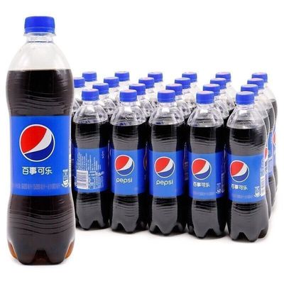 百事可乐经典碳酸饮料汽水解渴解腻饮料600ml*24瓶