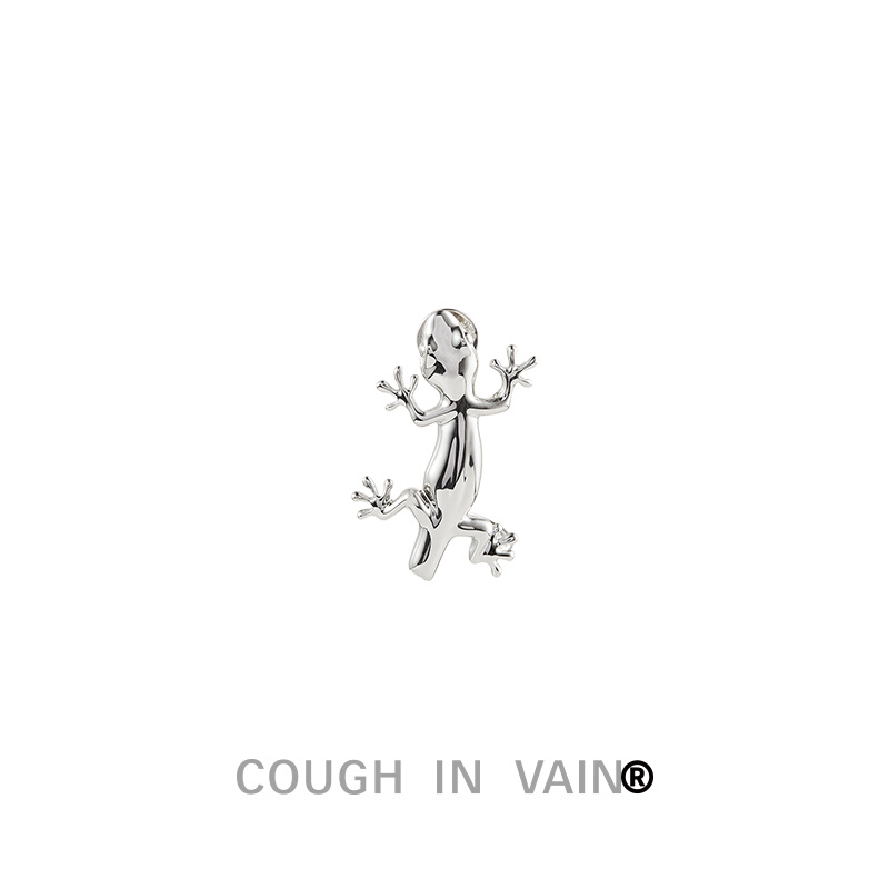 COUGH IN VAIN 断尾壁虎形925银耳钉耳环 饰品/流行首饰/时尚饰品新 耳钉 原图主图